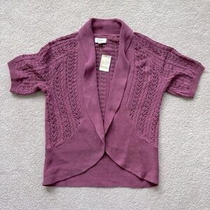 Sonoma Short Sleeve Crochet Cardigan